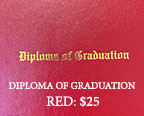 Diploma of Graduation Red